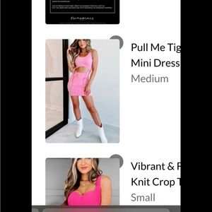 NanaMacs Pink Mini Dress